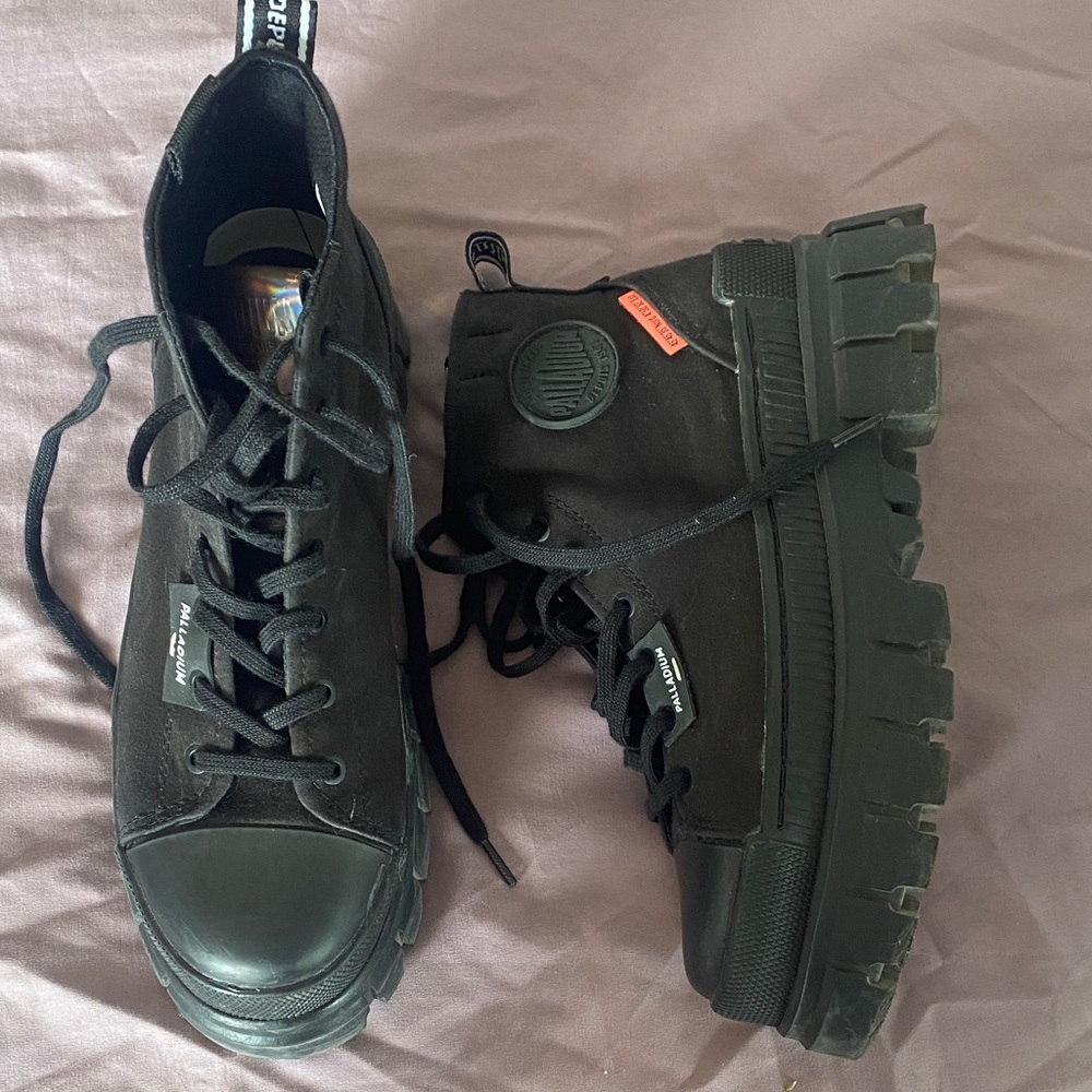 Palladium Black High-Top Sneakers